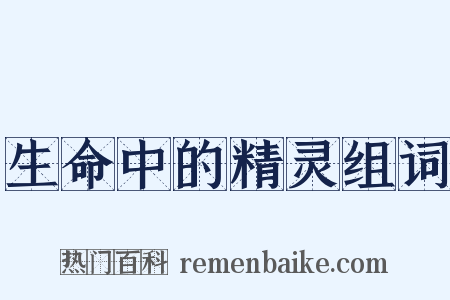 生命中的精灵组词是什么意思的图片